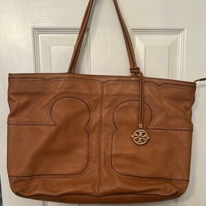 Tory Burch Tan Leather Tote Bag